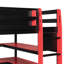 Lit mezzanine en bois avec bureau Xeno, tablettes multiples et lumière RVB Xeno-125891676