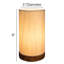 Lampe de table 9" paper glacier Nisha