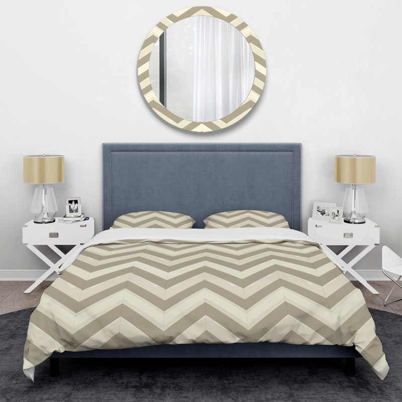 Ensemble de housse de couette Modern, Housse de couette simple et deux taies décorative