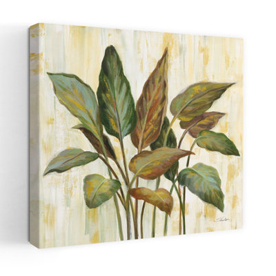 Contemporary Fall Greenhouse Leaves With Autumn Botanicals Art