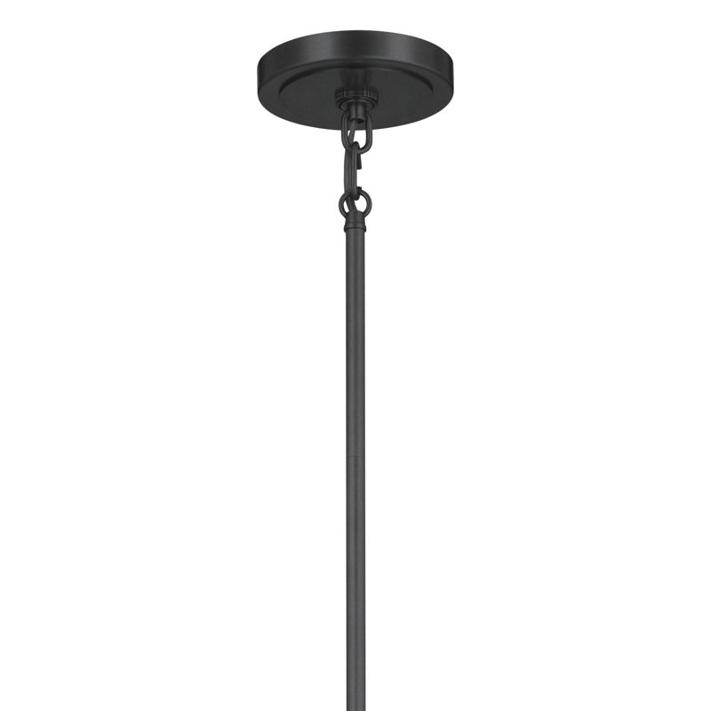 Lustre noir 6 lumières 28,5 pouces Karthe, Noir