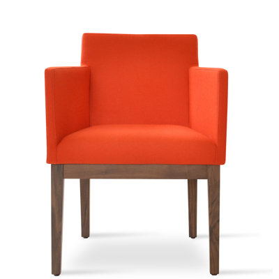 Harput Wood Solid Back Arm Chair
