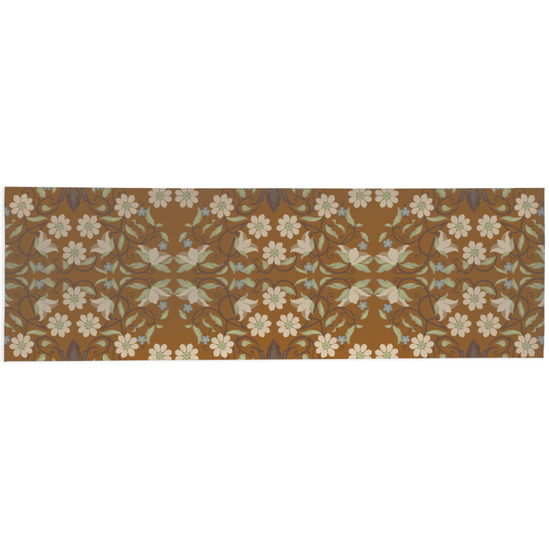 Millie Soft Step Outdoor Area Rug, Runner 8' x 2', Brown