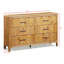 Commode en bois avec six tiroirs pour la chambre à coucher