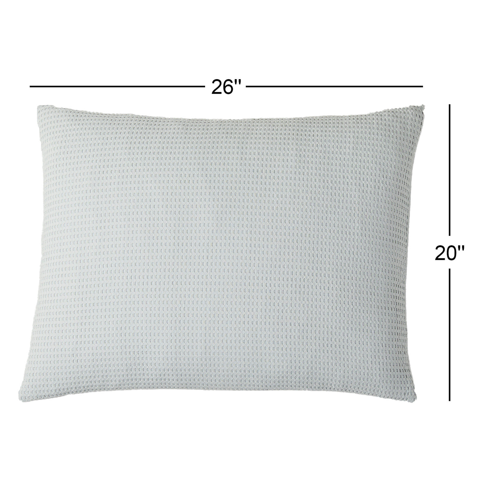 Felix Cotton Waffle Duvet Set, Full / Queen Duvet Cover + 2 Standard Pillowcases, Stormy Blue