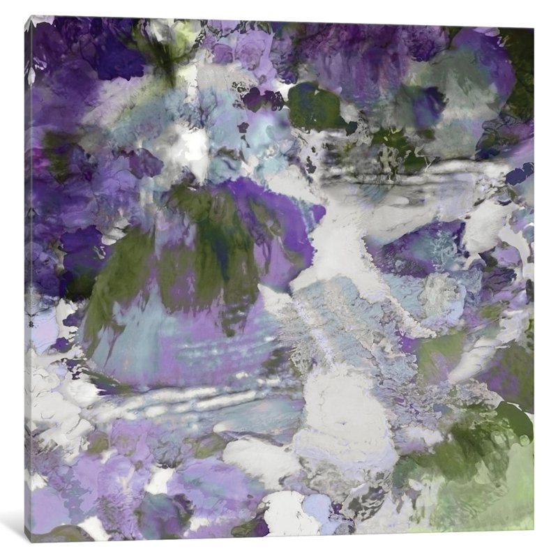 " Dynamic IV " by Mimi Garcia, 16" H x 16" W x 1" D, Black Framed Fine Art Paper, White