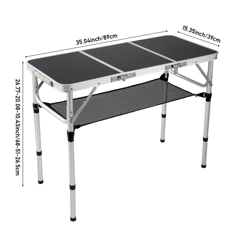 98 Folding Table, Black