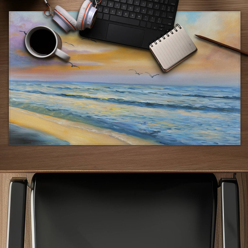 Breathtaking tropical sunset - 14.00"x24.25" Desk mat