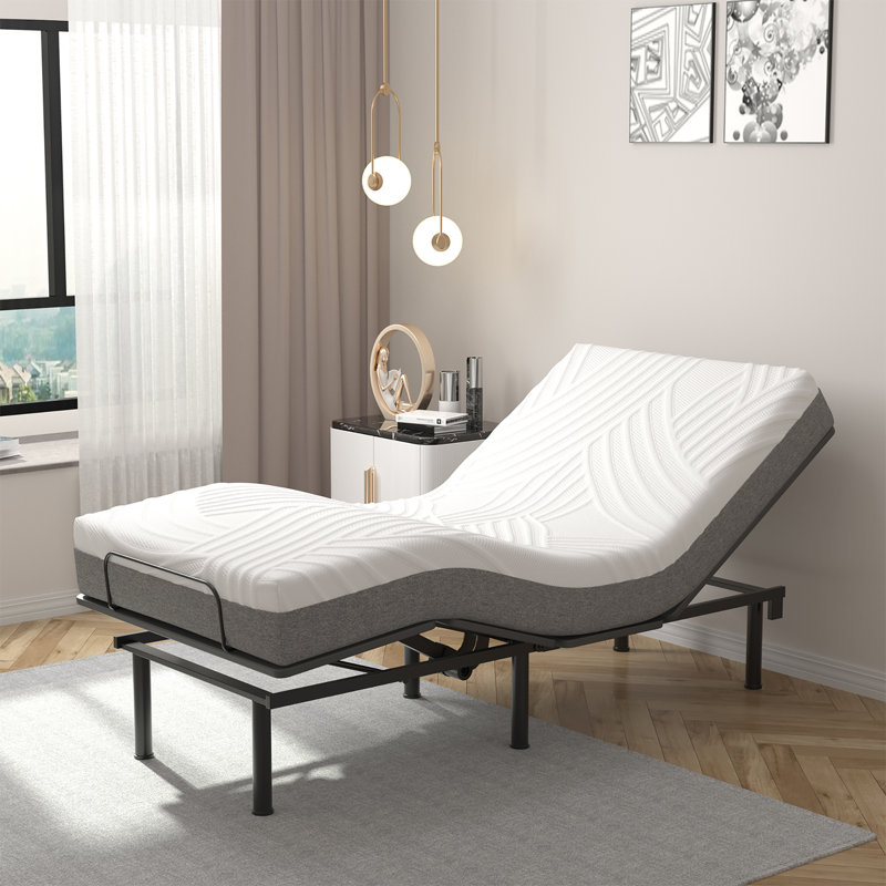 Pyle 8 Inch Twin Xl Bed Jacquard Mattress Gel Memory Foam Convoluted Foam For Adjustable Bed