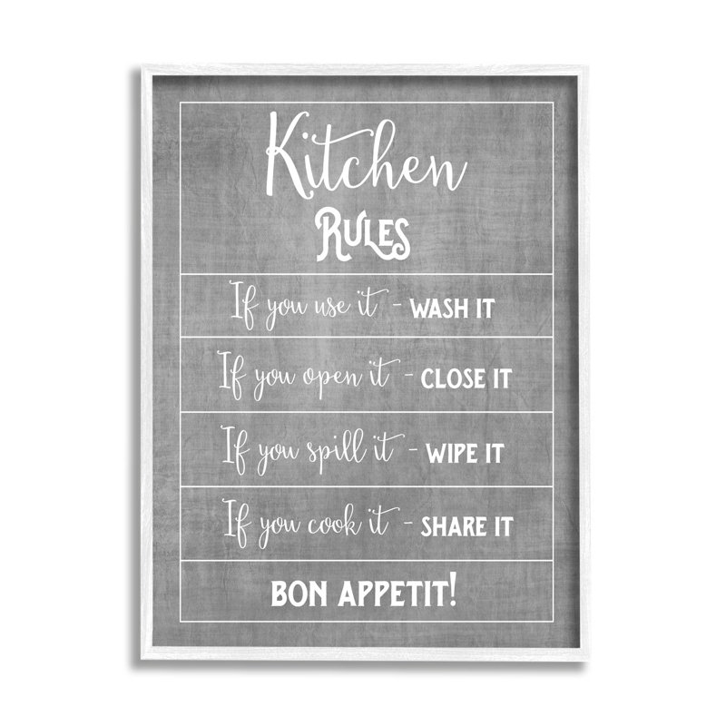 «Kitchen Rules Bon Appetit», art de la giclée par Amanda Murray, H 30 po x l 24 po x P 1,5 po