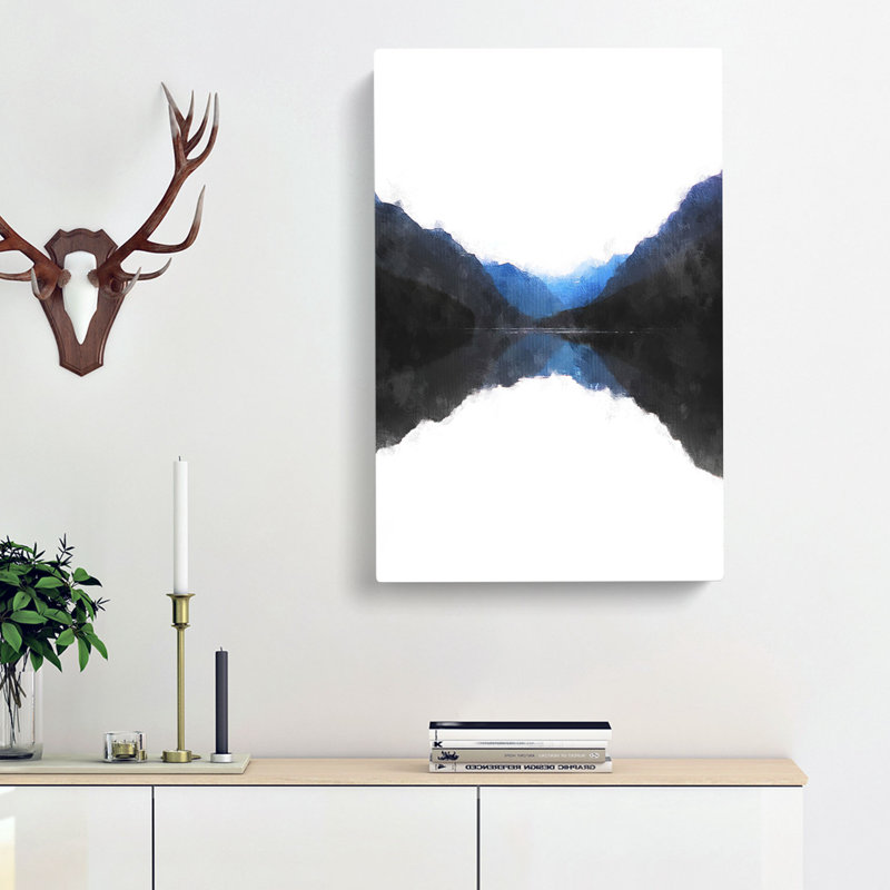 Mountains Reflecting - Wrapped Canvas, 60cm H x 40cm W x 3cm D