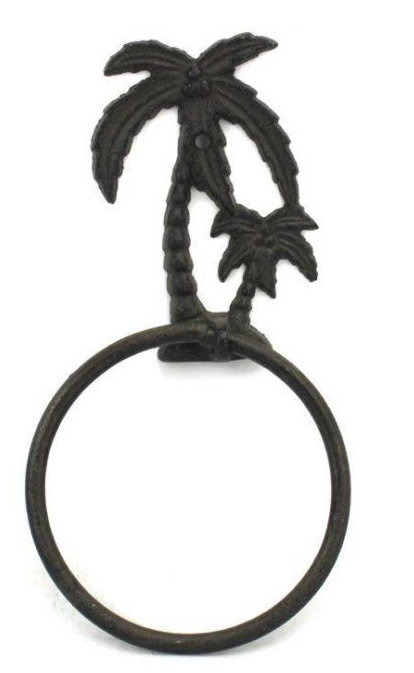 Anneau à serviettes palmier tree, Fonte
