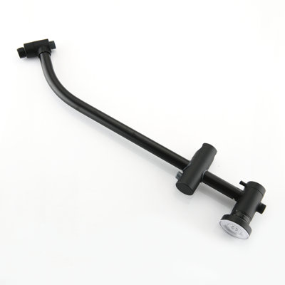 Perceuse - Douche à barre coulissante en acier inoxydable, deux têtes à 7 réglages, noir mat, débit de 1,8 gallon par minute, système de spa avec pomme de douche à fonction de pluie dynamique, bar, fabrication