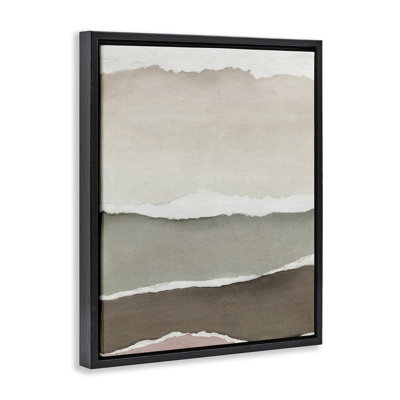 Layered Torn Edges Illusion Floating Frame, design by Emma Peal