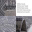 Tapis de chambre en coton tissé gris 5 pi x 7 pi Comfy-1437910837