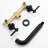 SUMERAIN Two Lever Handle Wall Mount Tub Faucet, Tub Filler with Brass Valve-82568814