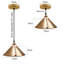 Louisburg 1 - Light French Gold Pendant