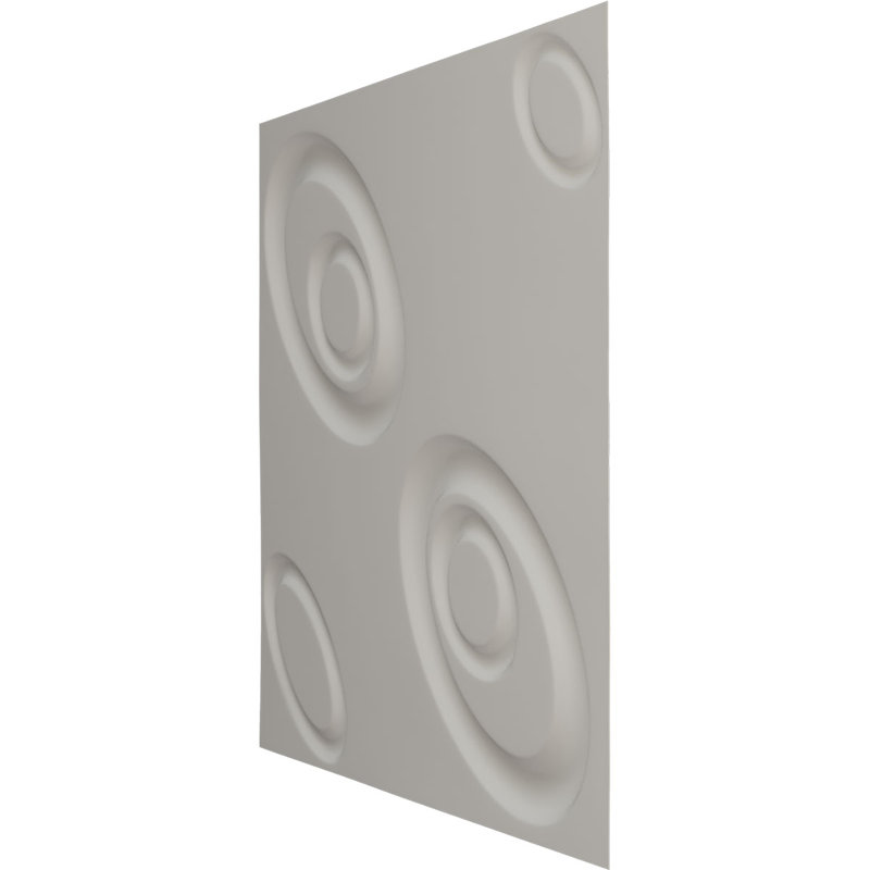Panneau mural 3D décoratif Malone EnduraWall, L 19 5/8 po x H 19 5/8 po, Doré brillant