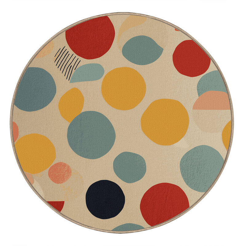 Groovy Wiggle Rug, Round 7'