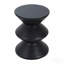 Table d'appoint d'extérieur moderne en béton, table de bout d'intérieur, noir