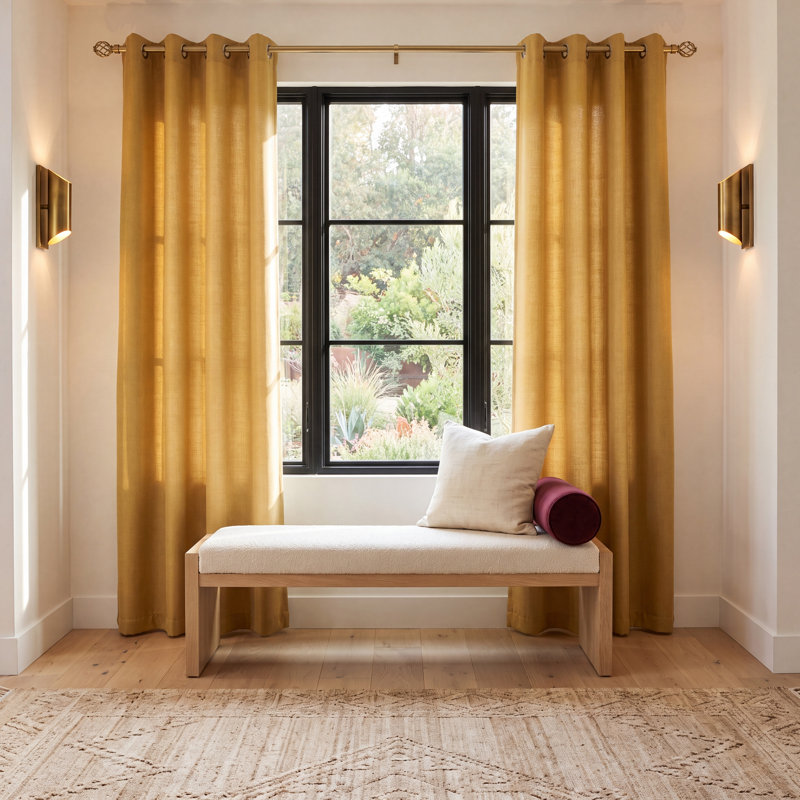 Room Darkening Curtain Single Panel, Harvest, 56" W x 45" L