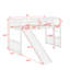 Lit mezzanine simple avec glissade