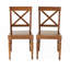 Ensemble de chaises de salle à manger en bois d'acacia, 2 pièces-119188441-119188442