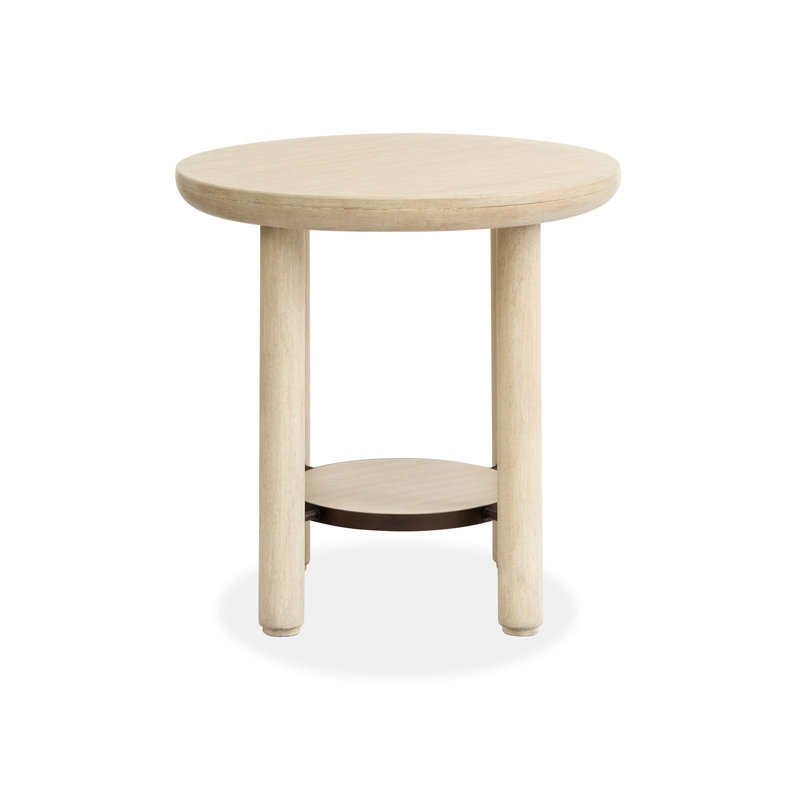 Table de bout ronde, Beige