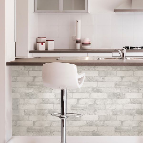 Loft Brick 5.5m x 52cm Peel and Stick Wallpaper Roll