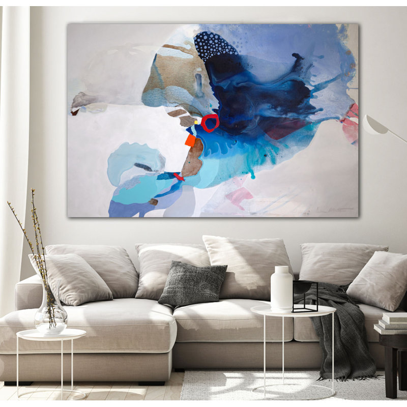 «Ocean Tides» par Lina Alattar, reproduction d'art sur toile tendue