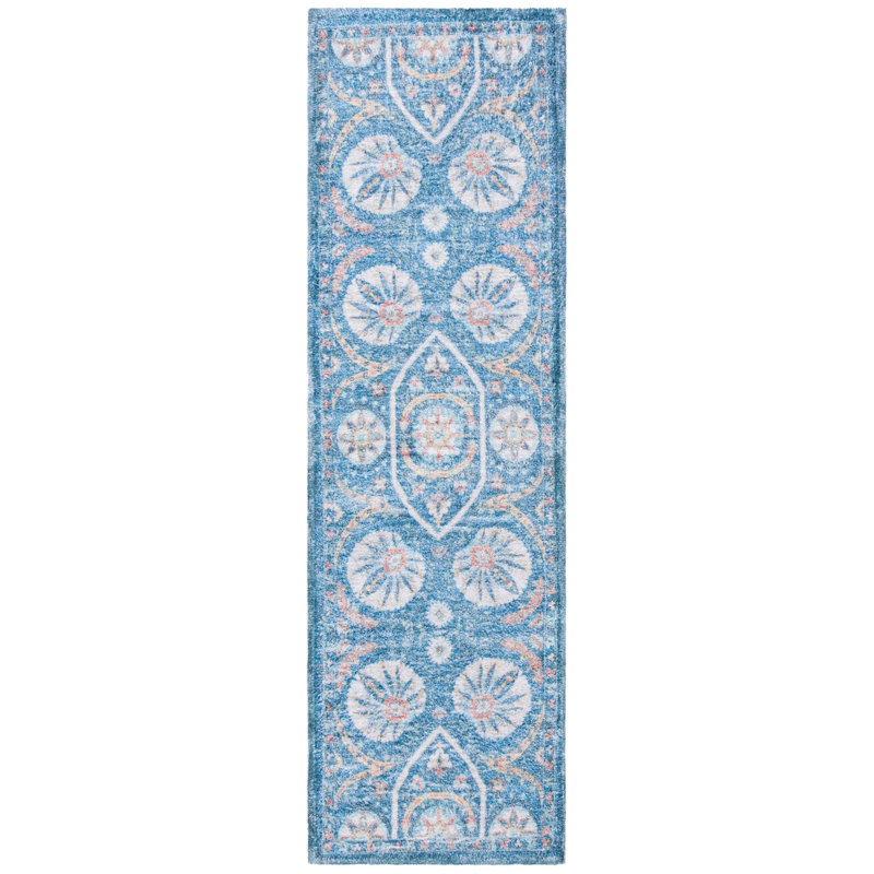 Saffron Hand Loomed Performance Oriental Rug, Runner 2'3" x 8'