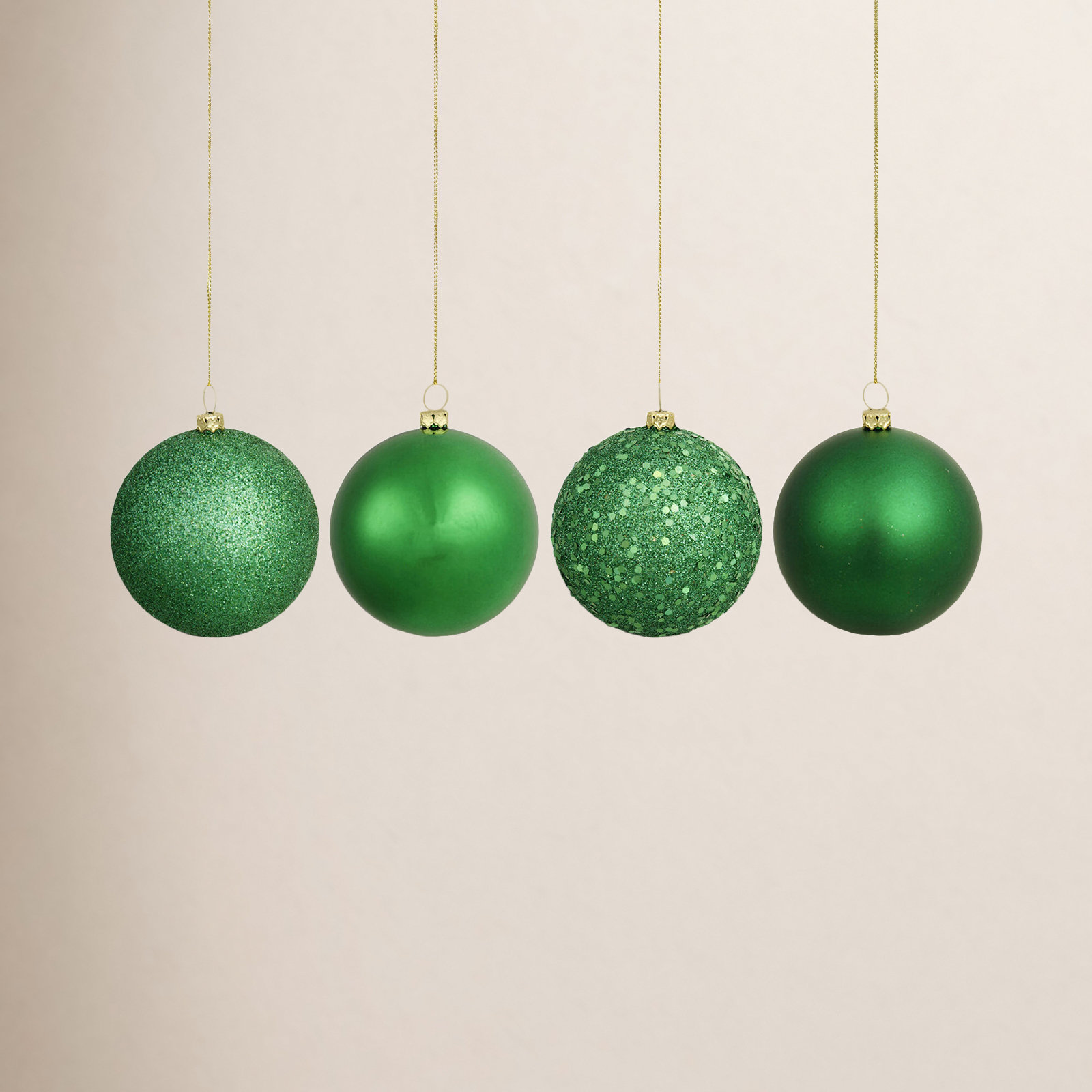 2" Shatterproof Bauble, Emerald