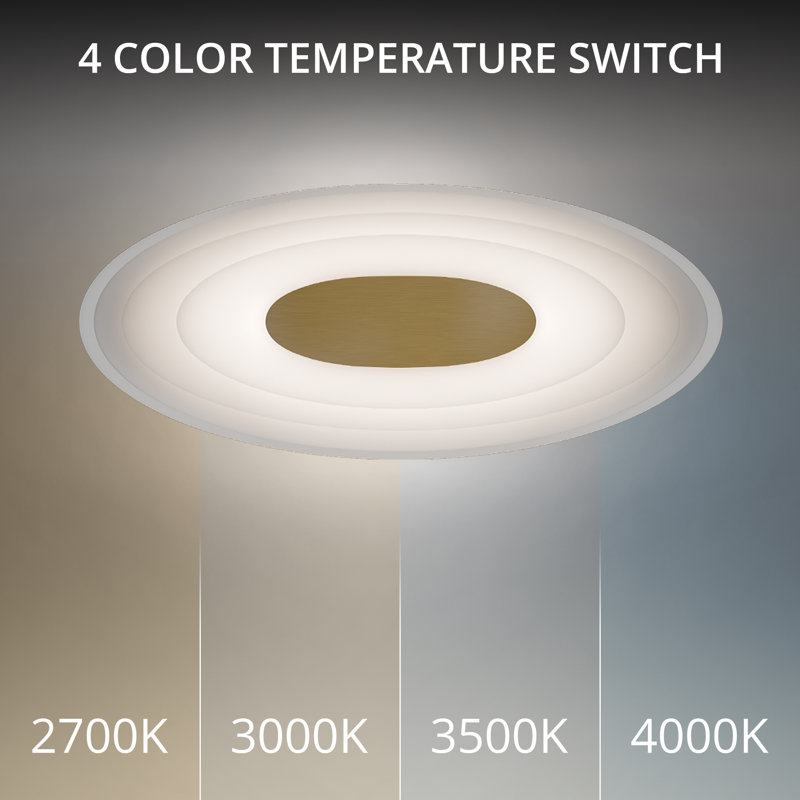 Orbix LED 4-CCT Wall Sconce, Aged Brass, 3500