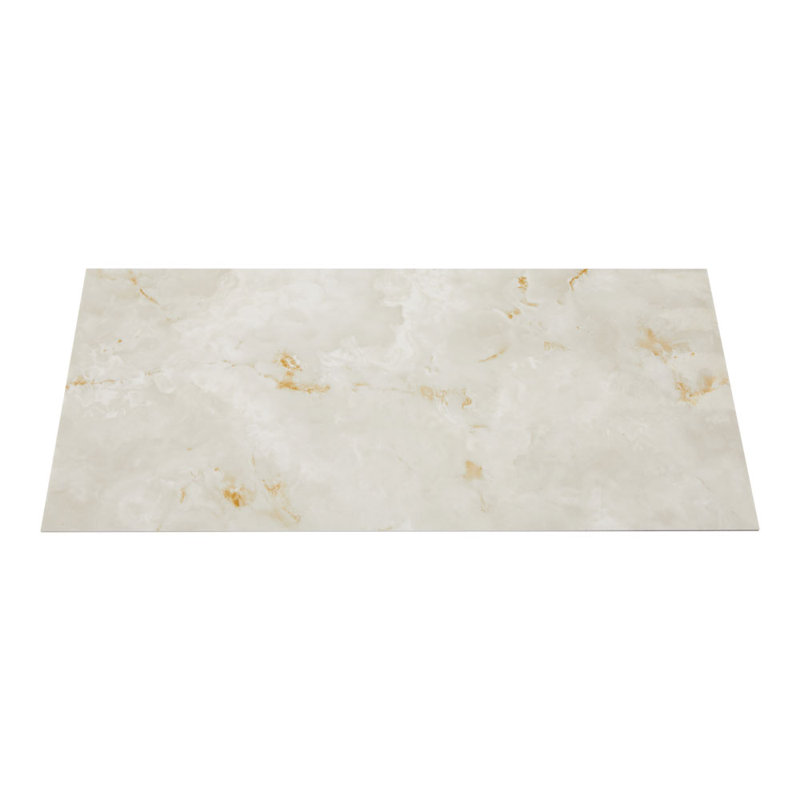 Polyvinyl Chloride (PVC) Peel and Stick Field Tile, 30 cm x 60 cm, Beige/Light Brown