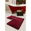 Ensemble de tapis de bain en acrylique de qualité supérieure (2 pièces), couleur cerise, 19,7 po x 23,6 po et 23,6 po x 39,4 po | 100% acrylique, antibactérien, antidérapant, 1,5 lb / pied carré | Lavable à la machine, doux et durable pour le confort de la salle de bain