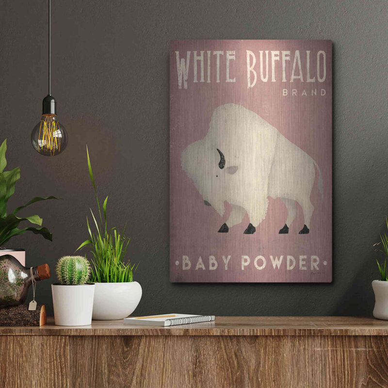 " Buffalo Bison IV " by Ryan Fowler, 16" H x 12" W