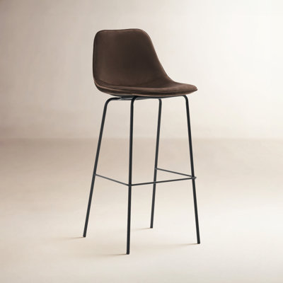 Kavi Modern Counter Height With Upholstered Cushion & Metal Legs