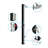 Polished chrome basin mixer with water-saving aerator and smooth ceramic disc valve