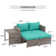 Morland 5 Piece PE Rattan Sectional Seating Group with Cushions