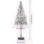 vidaXL Christmas Tree with 300 LEDs White PE and Steel-1341076988