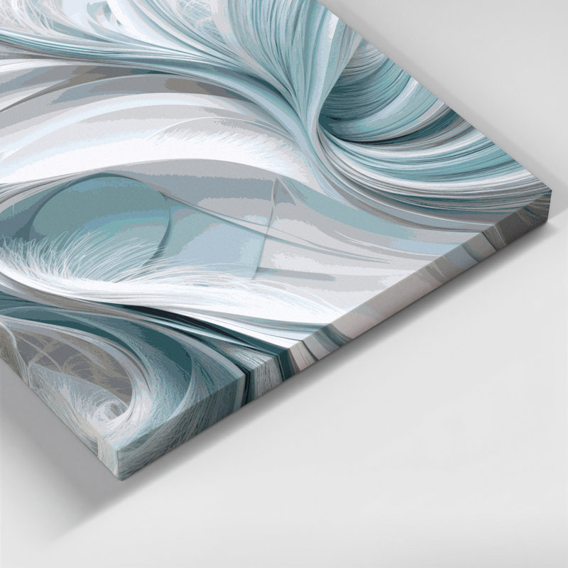 Art numérique sur toile, abstraction numérique 41, H 16 po x l 16 po