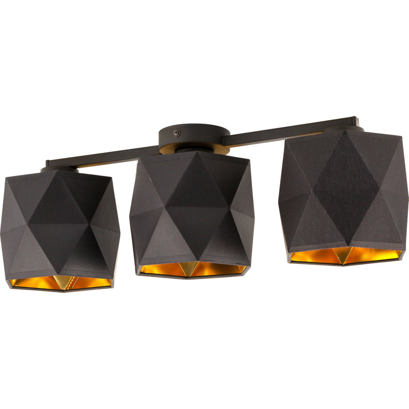 Aveleen Semi Flush Mount, Black