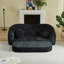 Canapé inclinable incurvé de 86 pouces avec base coulissante, assise profonde et revêtement en chenille pour un confort et un style ultimes-1013348357