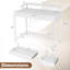 Computer Desk with Power Outlets, Compact Office Desk with Removable Monitor Shelf Rustic Brown-131263712
