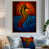 Brown Floater Framed Canvas