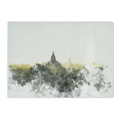 Tempered Glass Old Bagan in Myanmar Chopping Board