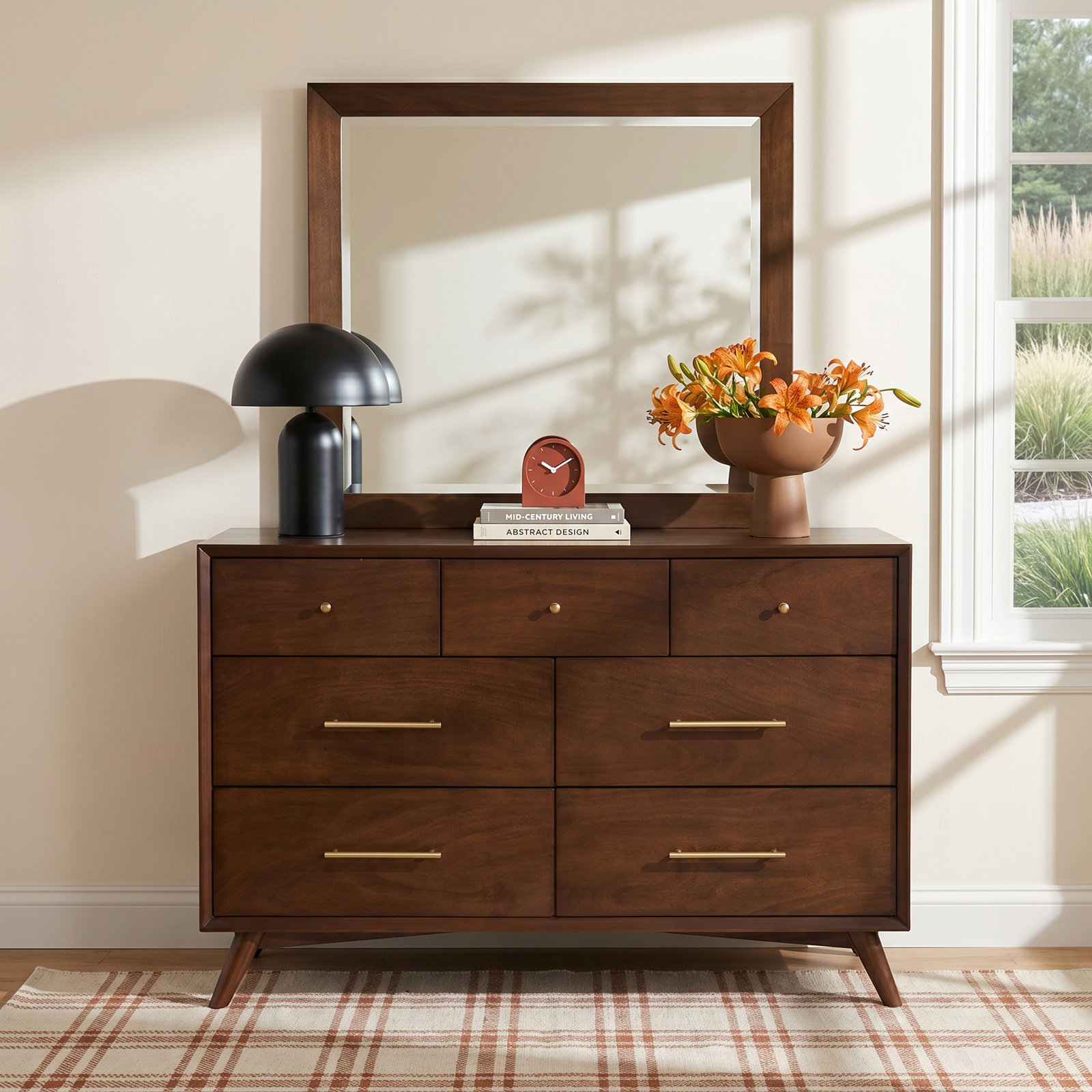 Williams 56 " Mahogany Dresser, Walnut