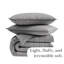 Ensemble de lit de jour 6 pièces South Lin Fine Collection Brickyard en gris acier Vilano-784452672