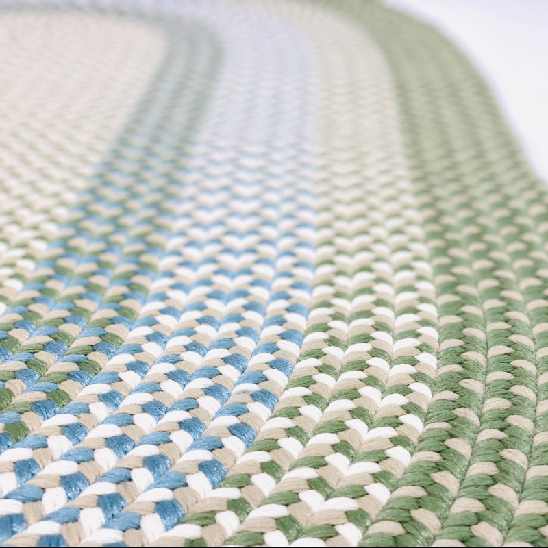 Tapis intérieur / extérieur Quinebaug - vert, Ovale 5 pi x 8 pi