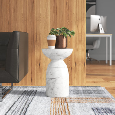 Kellaman Concrete Top End Table - Night Moss